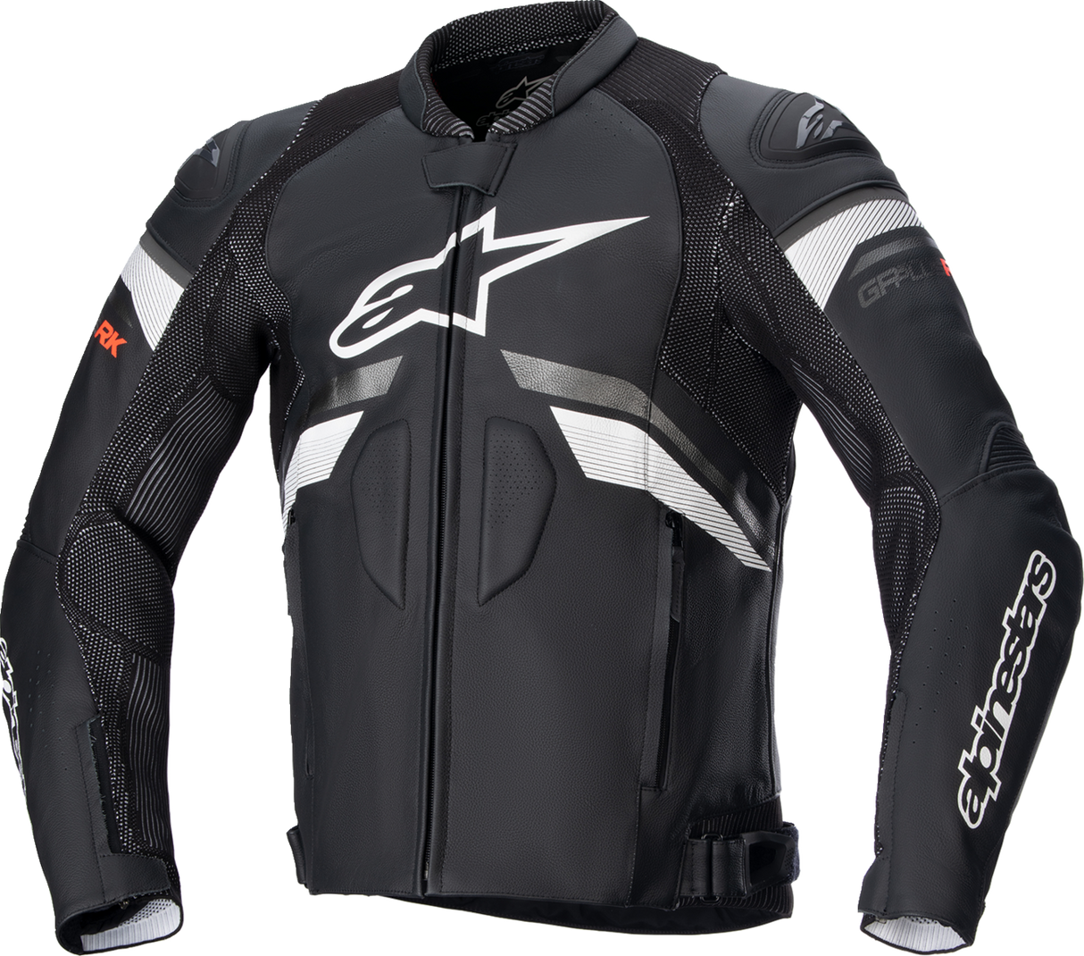 Chaqueta de cuero ALPINESTARS GP Plus R v3 Rideknit - Negro/Blanco - US 40 / EU 50 31003211250 