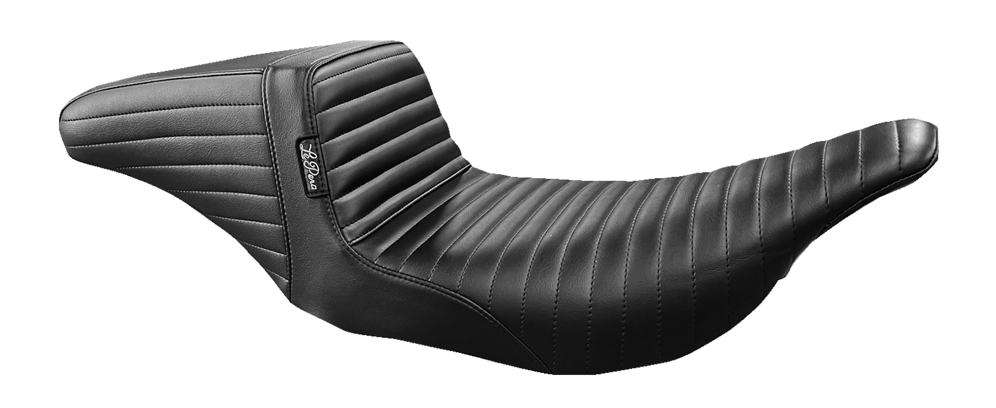 LE PERA Kickflip Seat - Pleated - Black - FL '97-'07 LH-597PT