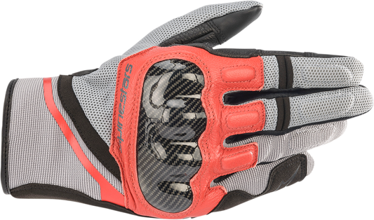 ALPINESTARS Chrome Gloves - Ash Gray/Black/Bright Red - Medium 3568721-9203-M