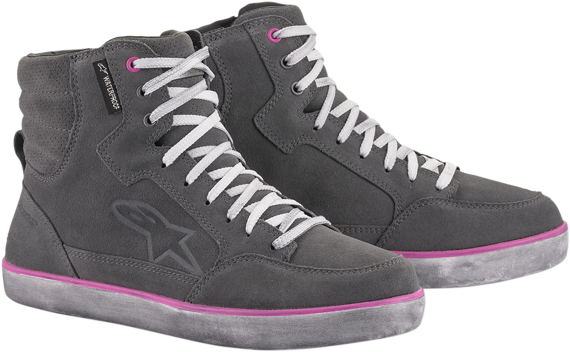 ALPINESTARS J-6 Waterproof Women's Shoes - Gray/Pink - US 9 254222090959