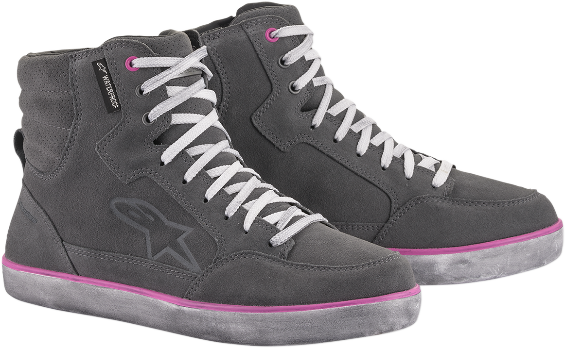 ALPINESTARS J-6 Waterproof Women's Shoes - Gray/Pink - US 11.5 2542220909512