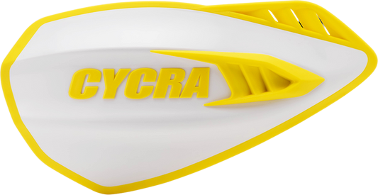 CYCRA Handguards - Cyclone - White/Yellow 1CYC-0056-234