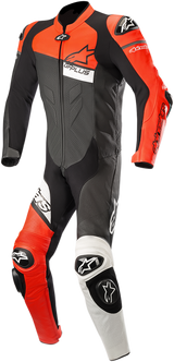 Traje de cuero de 1 pieza ALPINESTARS GP Plus Venom - Negro/Rojo fluorescente/Blanco - US 40 / EU 50 3150818-1321-50