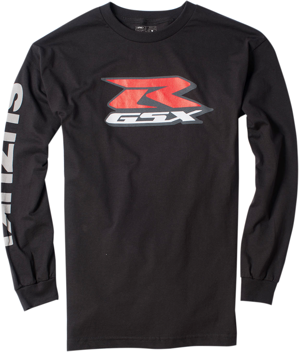 FACTORY EFFEX Camiseta de manga larga Suzuki GSXR - Negro - XL 17-87416 
