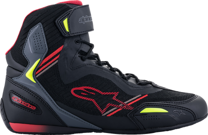 Zapatos ALPINESTARS Faster-3 Rideknit - Negro/Rojo/Amarillo - US 8.5 25103191369