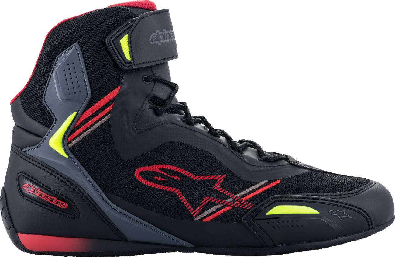 ALPINESTARS Faster-3 Rideknit® Shoes - Black/Red/Yellow - US 9.5 25103191370