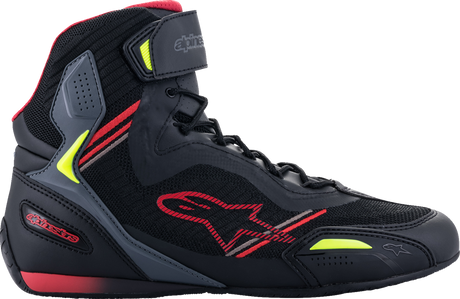 ALPINESTARS Faster-3 Rideknit® Shoes - Black/Red/Yellow - US 10.5 251031913611