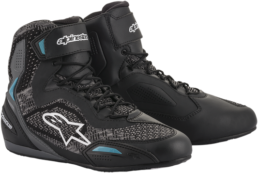 Zapatos ALPINESTARS Stella Faster-3 Rideknit - Negro/Verde azulado - US 5 251052011705 