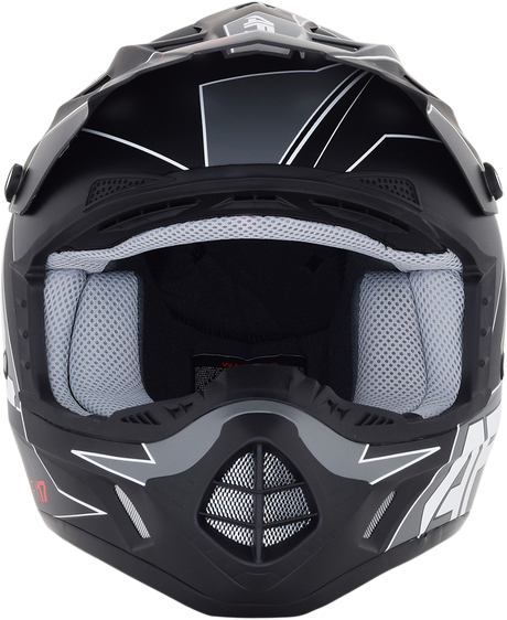 AFX FX-17 Helmet - Aced - Matte Black/White - 2XL 0110-6493
