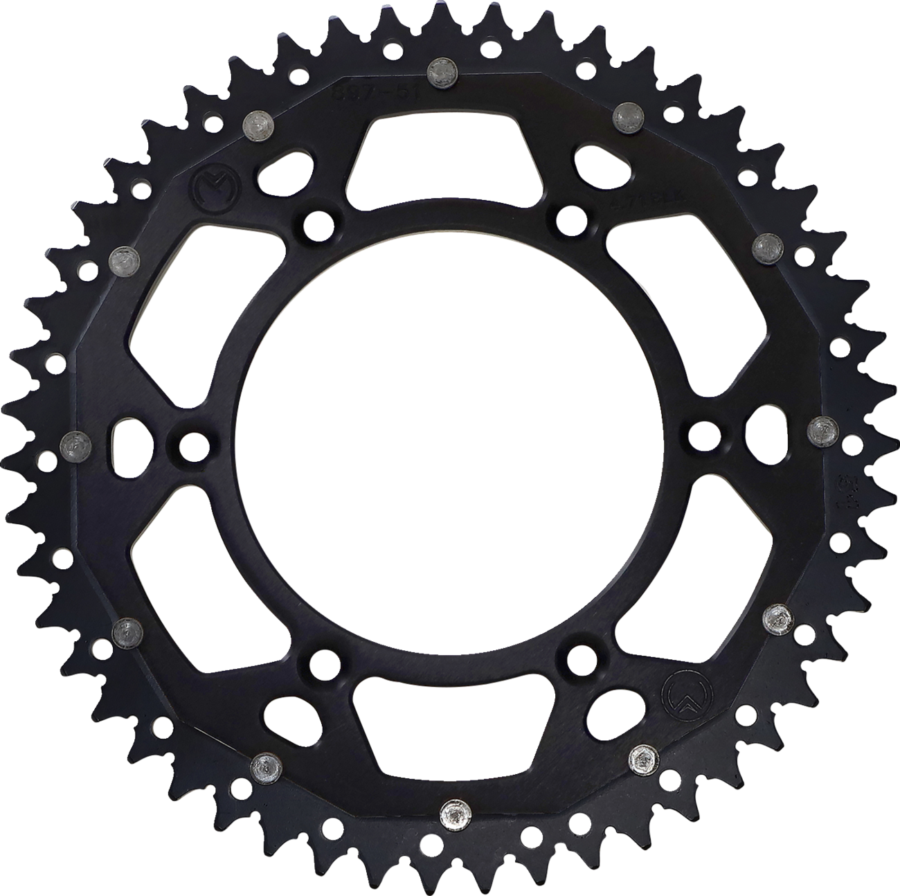 MOOSE RACING Dual Sprocket - Black - 51 Tooth 1210-897-51-10X