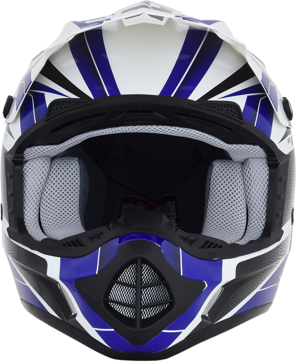 AFX FX-17 Helmet - Force - Pearl White/Blue - 2XL 0110-5242