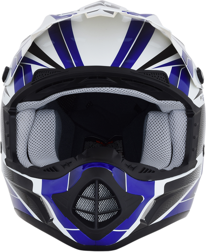 AFX FX-17 Helmet - Force - Pearl White/Blue - Large 0110-5240