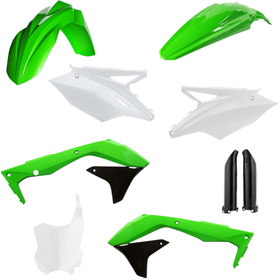 ACERBIS Full Replacement Body Kit - OE '16 Green/White/Black 2449575135