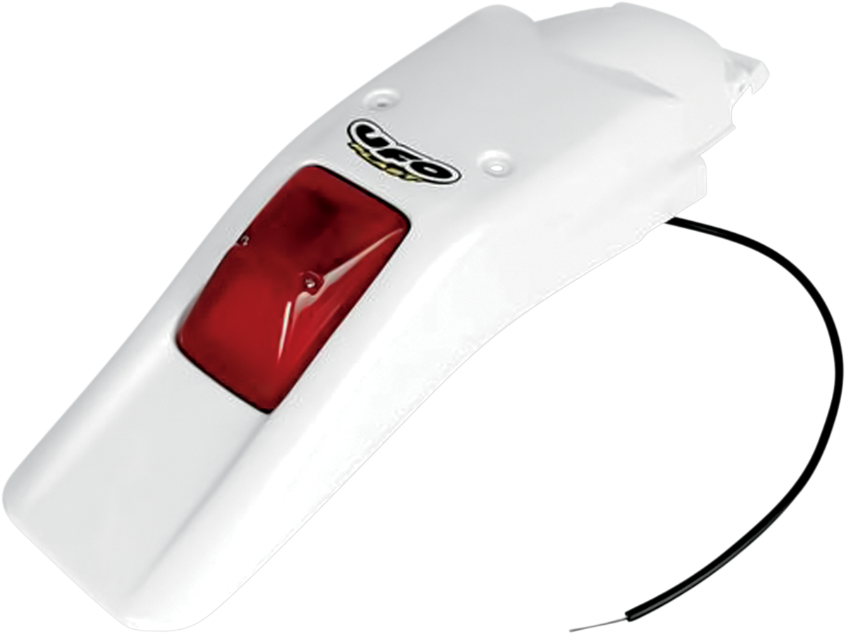 Guardabarros trasero UFO Enduro con luz 21/5W - Blanco HO03611041 
