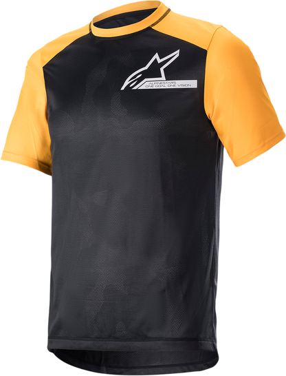 Camiseta ALPINESTARS Alps 4.0 V2 - Manga corta - Negro/Naranja/Blanco - Mediano 1765922-1402-MD 