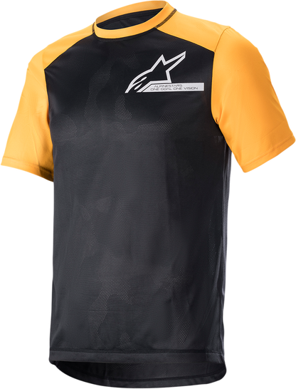 Camiseta ALPINESTARS Alps 4.0 V2 - Manga corta - Negro/Naranja/Blanco - Grande 1765922-1402-LG