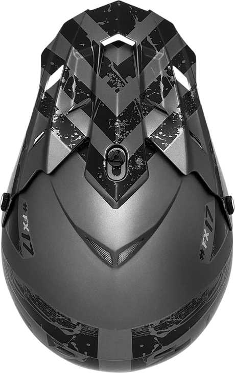 AFX FX-17Y Helmet - Attack - Frost Gray/Matte Black - Medium 0111-1397