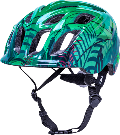 KALI Child Chakra Lighted Helmet - Jungle - Gloss Green - Small 0221022215