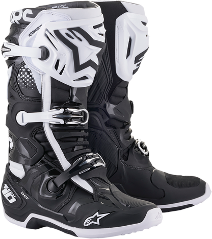 ALPINESTARS Tech 10 Boots - Black/White - US 10 2010020-12-10