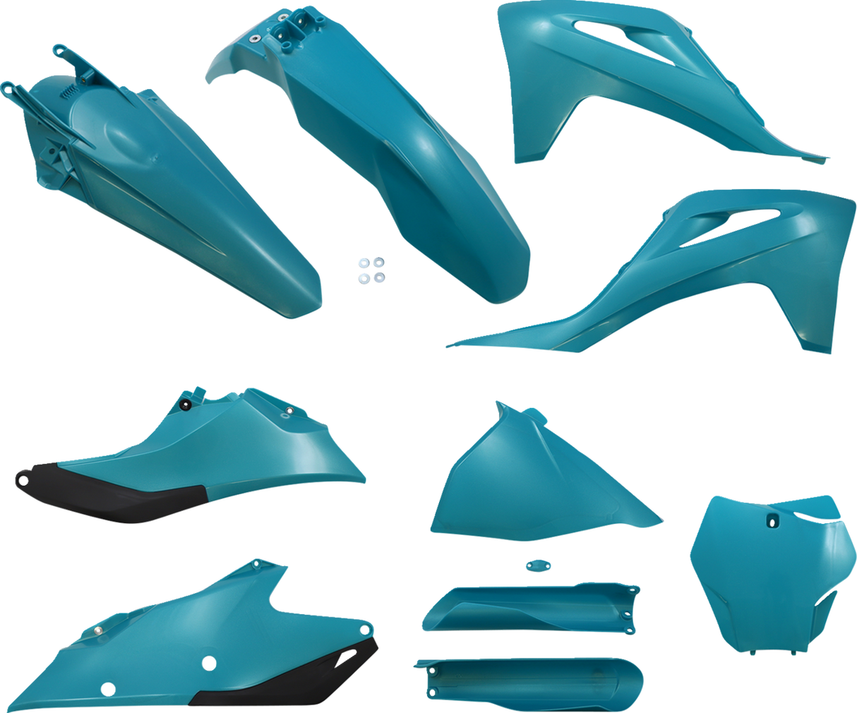 ACERBIS Standard Replacement Body Kit - Teal/Black/Metallic 2872797441