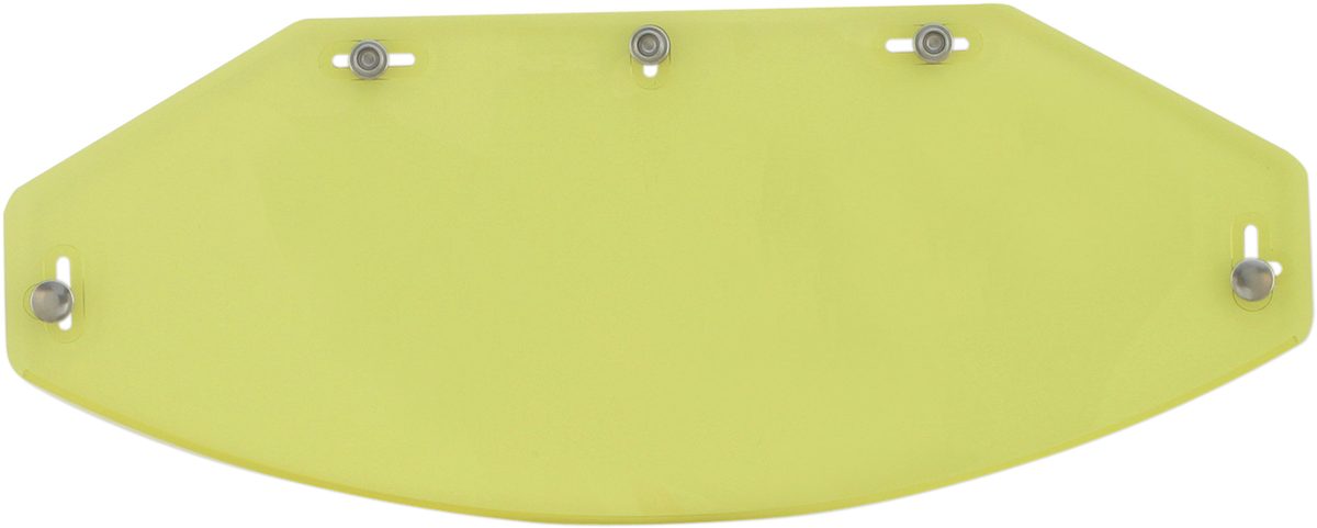 AFX Vintage 5-Snap Shield - Flat - Yellow 0131-0074