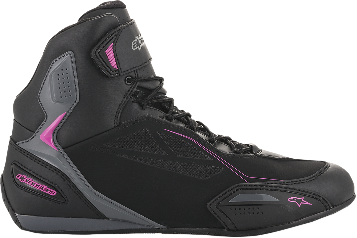 Zapatos ALPINESTARS Faster-3 Drystar - Negro/Gris/Rosa - US 7 25409191139-7 