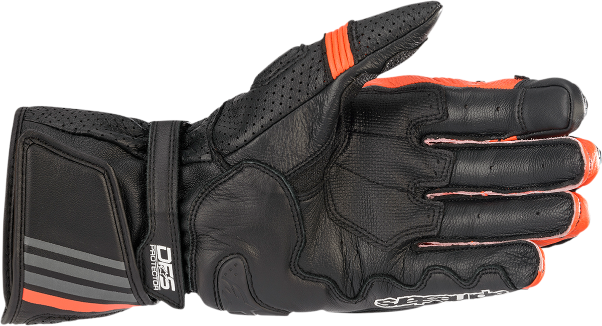 Guantes ALPINESTARS GP Plus R v2 - Negro/Rojo fluo - Pequeño 3556520-1030-S 