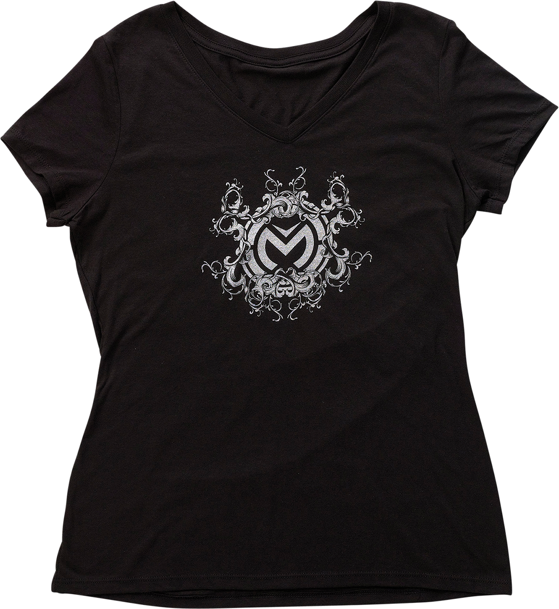 MOOSE RACING Women's Filigree T-Shirt - Black - Large 3031-4026