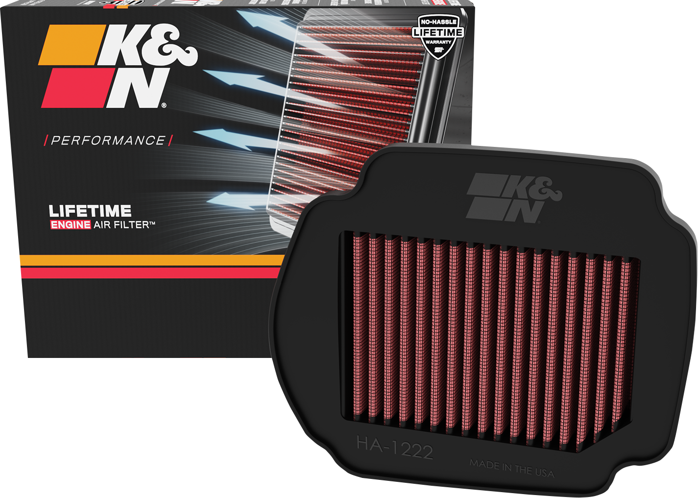 K & N Air Filter - Honda - Grom HA-1222