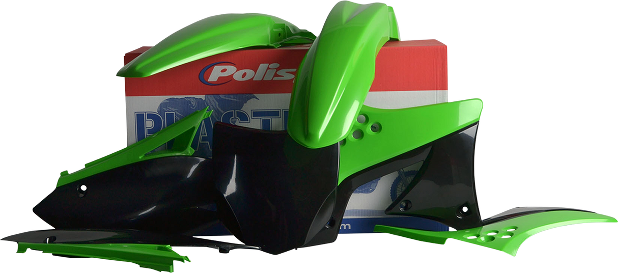 POLISPORT Body Kit - Complete - '09 OEM Green/Black - KX 250F 90206