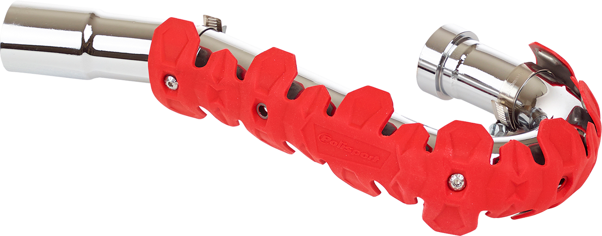 POLISPORT Armadillo Long Head Pipe Guard - Red 8483800004