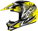 Casco AFX FX-17 - Mariposa - Amarillo mate - XS 0110-7131 