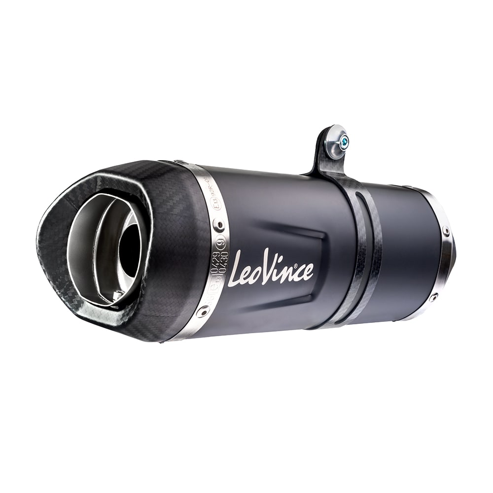 LEOVINCE LV One EVO FULL SYSTEM Muffler Black Trident/TIGER SPORT 660 2021 - 2022 14385EB