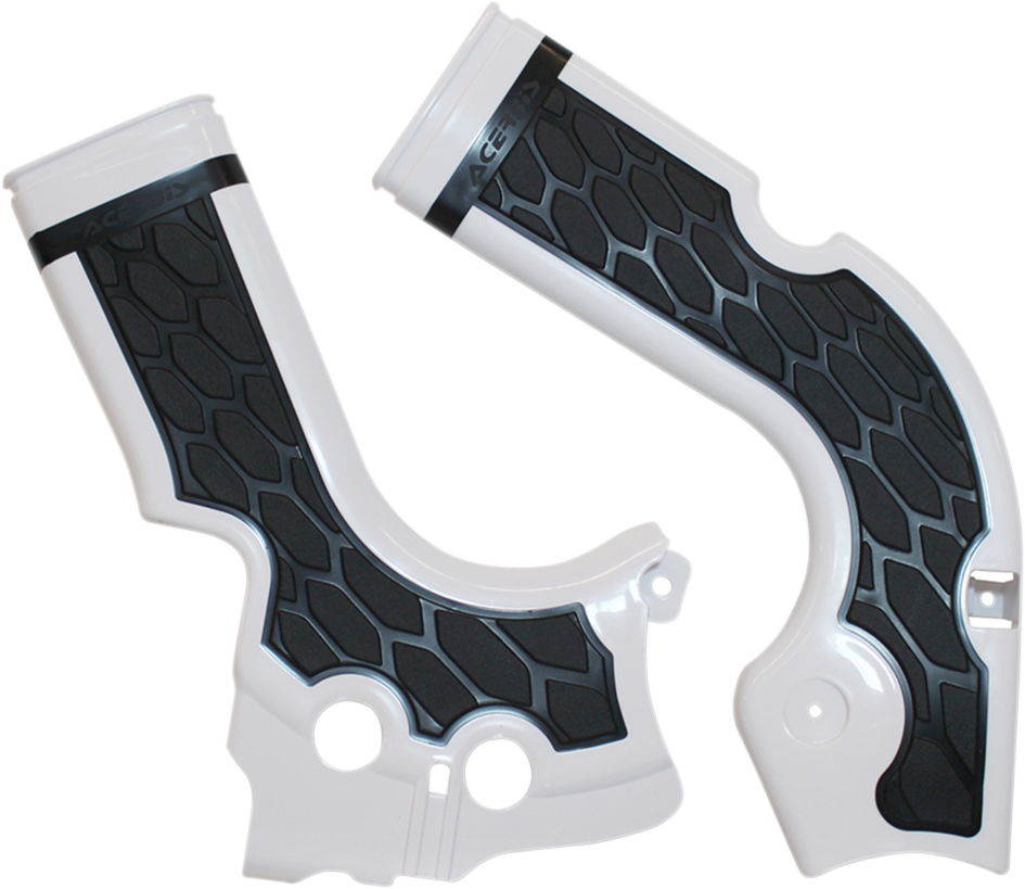 ACERBIS X-Grip Frame Guards - White/Black 2374241035