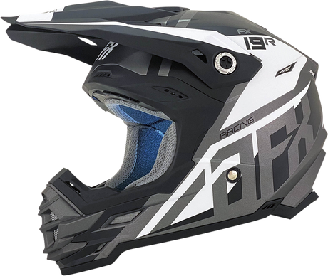 AFX FX-19R Helmet - Racing - Frost Gray - Large 0110-7075