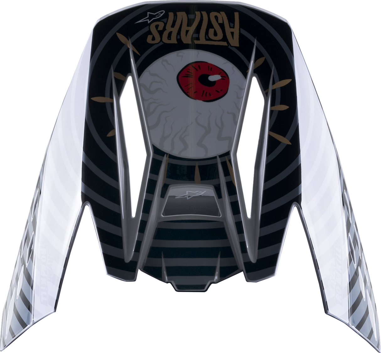 ALPINESTARS SM5 Visor - Solar Flare - Gloss Black/Gray/Gold 8985722-1959