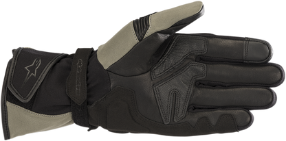 Guantes ALPINESTARS Andes Touring Outdry - Verde militar/Negro - Pequeños 3527518-6080-S 