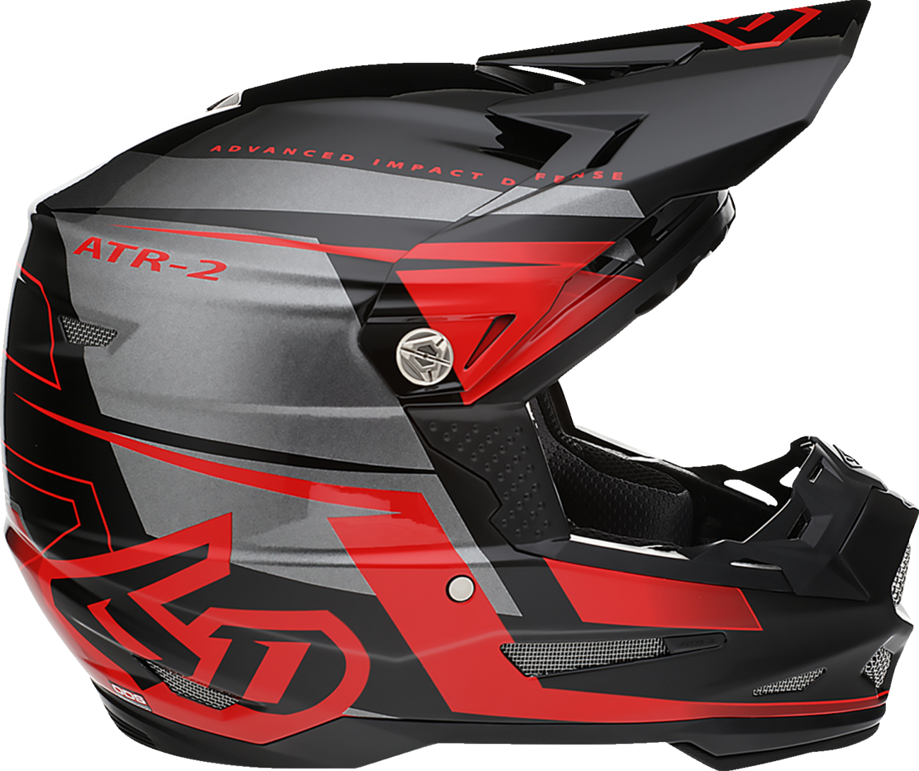 6D ATR-2 Helmet - Mach - Red/Gray/Black - XL 12-3328