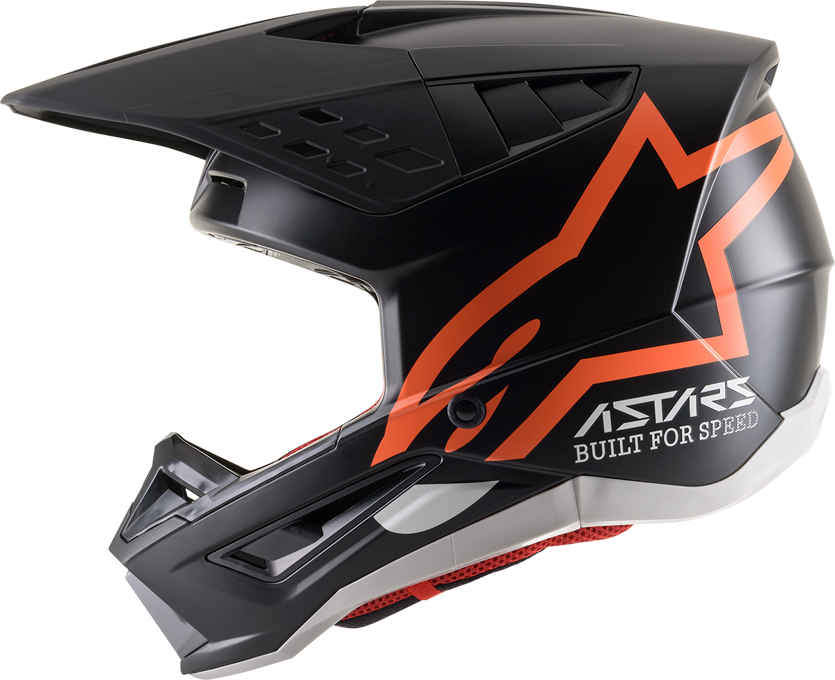 ALPINESTARS SM5 Helmet - Compass - Matte Black/Orange Fluo - XS 8303321-1149-XS