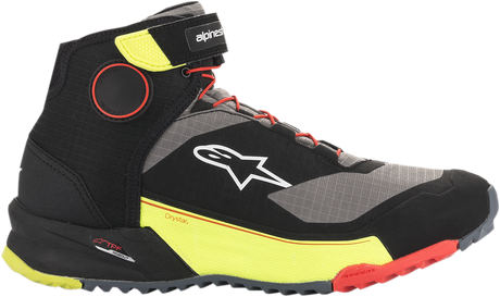 ALPINESTARS CR-X Drystar® Shoes - Black/Red/Yellow Fluorescent - US 11 2611820153811