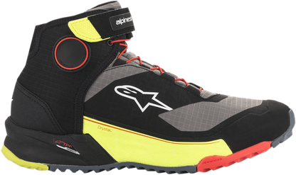 Zapatos ALPINESTARS CR-X Drystar - Negro/Rojo/Amarillo Fluorescente - EE. UU. 14 2611820153814 