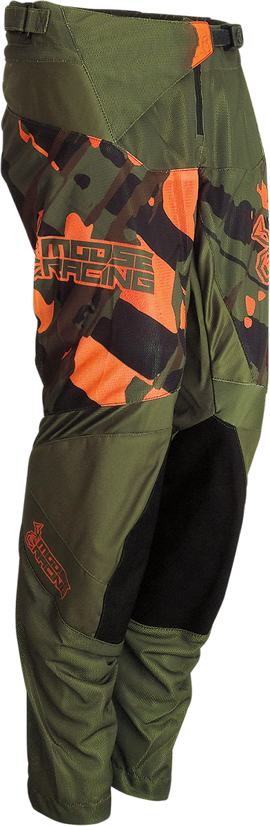 MOOSE RACING Pantalones Agroid para jóvenes - Oliva/Naranja - 28 2903-2182 