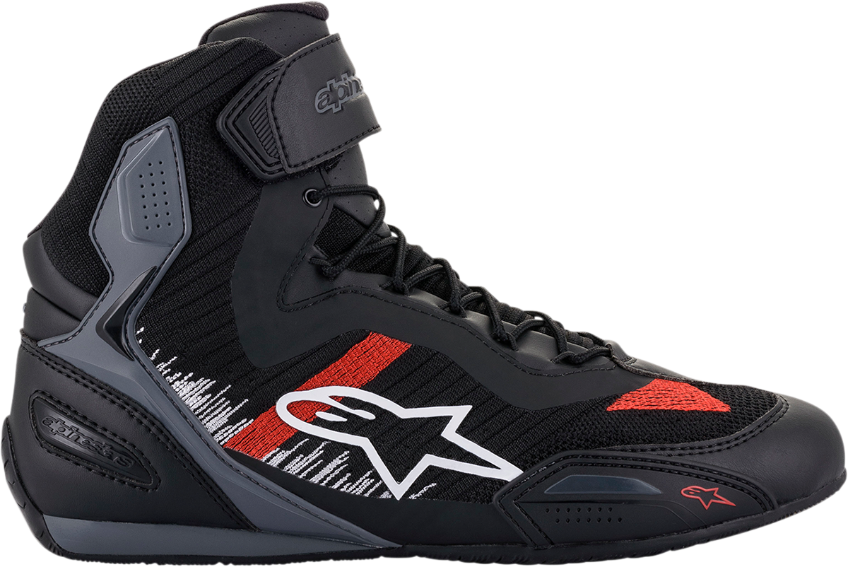 Zapatos ALPINESTARS Faster-3 Rideknit - Negro/Gris/Rojo - US 7.5 2510319116575