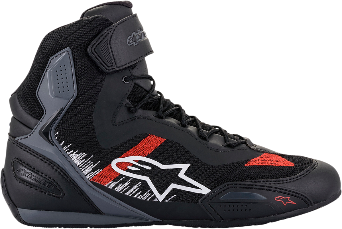 Zapatos ALPINESTARS Faster-3 Rideknit - Negro/Gris/Rojo - US 14 2510319116514