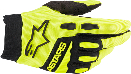 ALPINESTARS Full Bore Gloves - Fluo Yellow/Black - Small 3563622-551-S