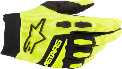 Guantes ALPINESTARS Full Bore - Amarillo fluo/Negro - Pequeños 3563622-551-S 