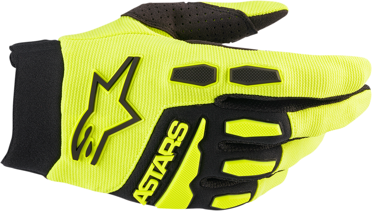 ALPINESTARS Full Bore Gloves - Fluo Yellow/Black - Medium 3563622-551-M