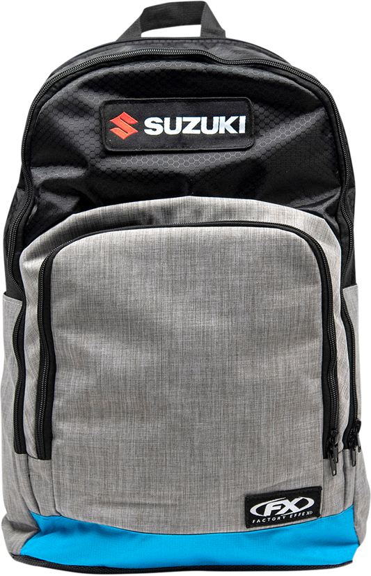 FACTORY EFFEX Suzuki Standard Backpack - Black/Gray/Blue 23-89410