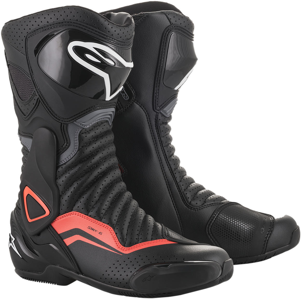 Botas ALPINESTARS SMX-6 v2 - Negro/Gris/Rojo - Ventiladas - US 10.5 / EU 45 2223017-1133-45