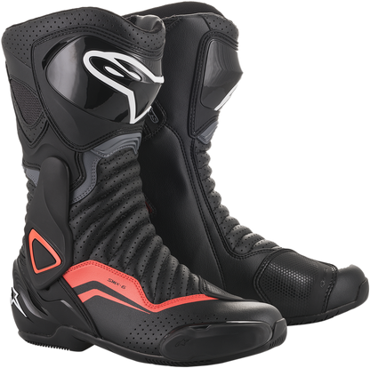 Botas ALPINESTARS SMX-6 v2 - Negro/Gris/Rojo - Ventiladas - US 10.5 / EU 45 2223017-1133-45